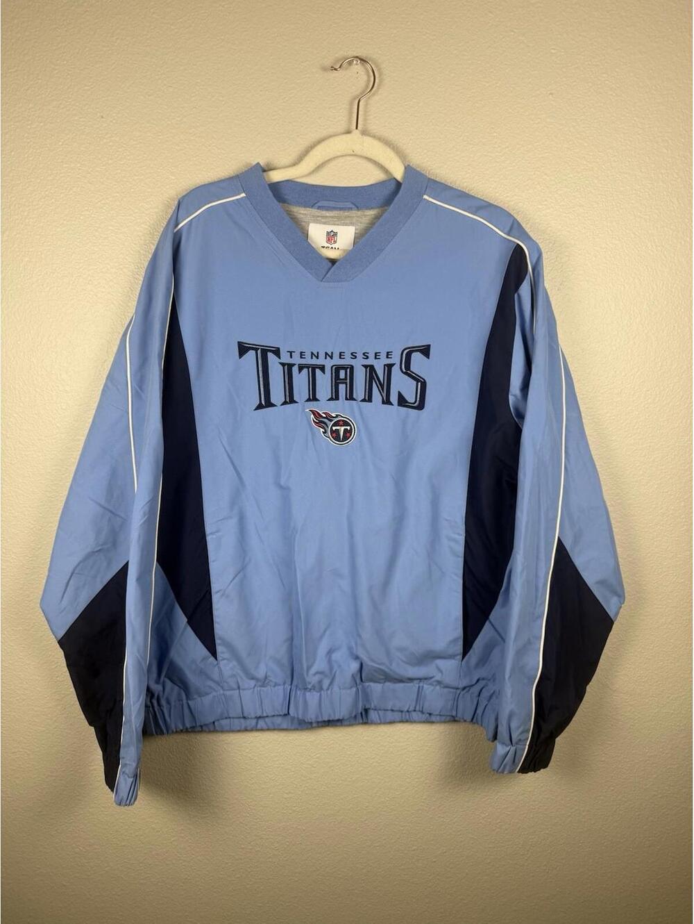 Tennessee Titans Jacket Unisex M NFL Football Pullover Embroidered Team Patch